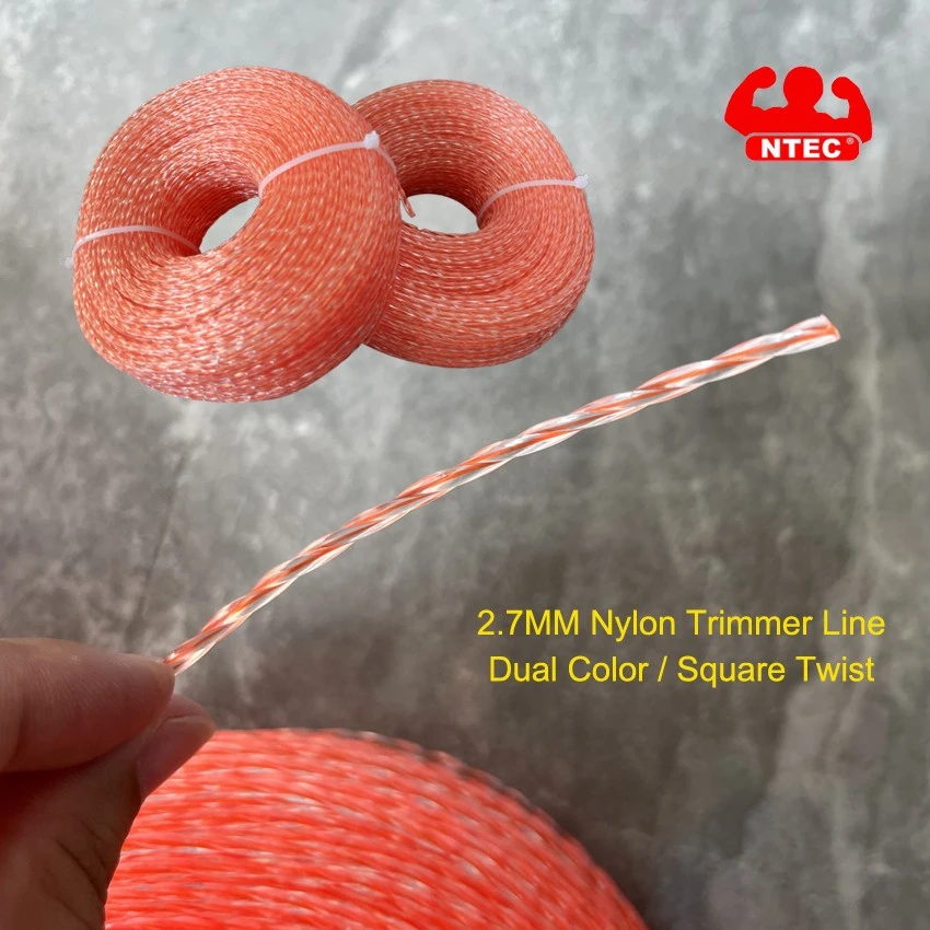 Sweet Dual Color Nylon Trimmer Line Square Twist